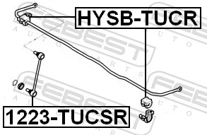 1223TUCSR Febest Тяжка стабілізатора, заднього
