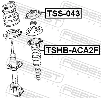 TSS043 Febest Кріплення переднього амортизатора