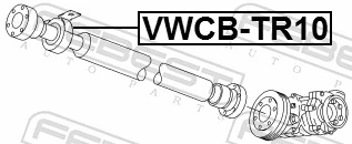 VWCBTR10 Febest Підвісний підшипник карданного валу