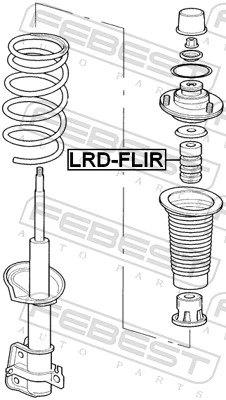 LRDFLIR Febest Буфер амортизатора заднього