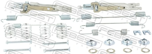 Монтажний комплект задніх барабанних колодок Polcar LY1225 ціна, від 7.82 USD