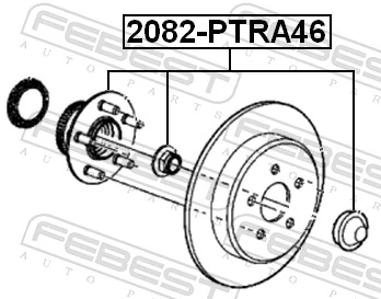 2082PTRA46 Febest Маточина задня