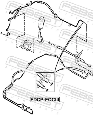 FDCPFOCIII Febest Кільце ущільнювача штуцерів рульової рейки