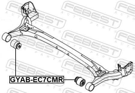 GYABEC7CMR Febest Сайлентблок балки моста