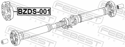 BZDS001 Febest Муфта кардана еластична