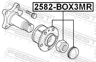 2582BOX3MR Febest Маточина задня