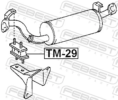 TM29 Febest Кронштейн кріплення глушника