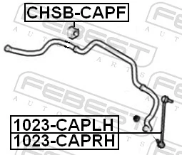 1023CAPRH Febest Солдатик стабілізатора, переднього, правий