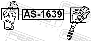 AS1639 Febest Хрестовина рульового механізму