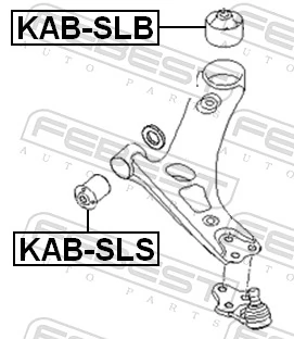 KABSLB Febest Сайлентблок переднього нижнього важеля