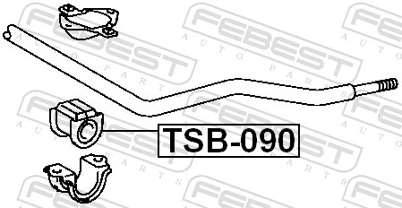 TSB090 Febest Втулка стабілізатора переднього
