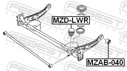 Сайлентблок заднього поздовжнього нижнього важеля RBI D25MP0E ціна, від 4.51 USD
