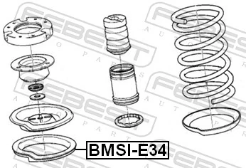 BMSIE34 Febest Проставка (гумове кільце) пружини передньої, верхня