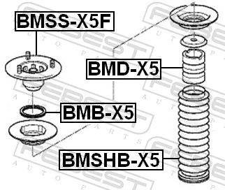 BMDX5 Febest Буфер-відбійник амортизатора переднього