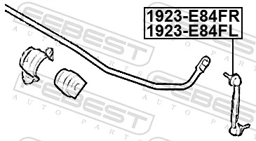 1923E84FR Febest Тяга стабілізатора, права