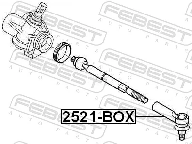 2521BOX Febest Зовнішній наконечник рульової тяги