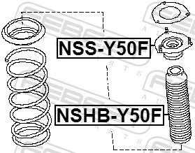 NSHBY50F Febest Буфер-відбійник амортизатора переднього