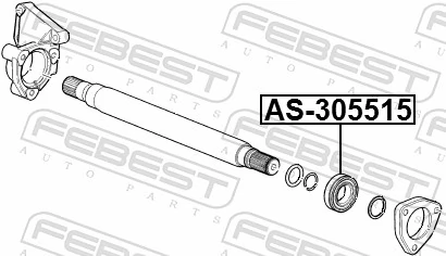 AS305515 Febest Підвісний підшипник передньої піввісі
