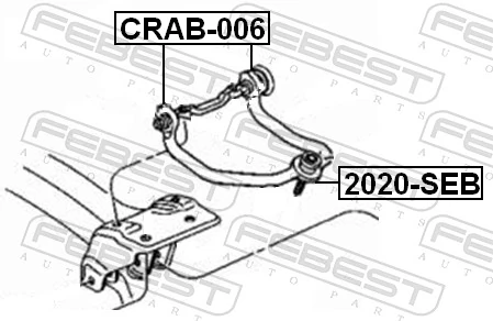 CRAB006 Febest Сайлентблок верхнього важеля