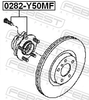 0282Y50MF Febest Маточина (передня)