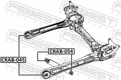 CRAB054 Febest Сайлентблок амортизатора заднього