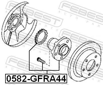 0582GFRA44 Febest Маточина задня