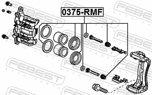 0375RMF Febest Ремкомплект гальмівної системи