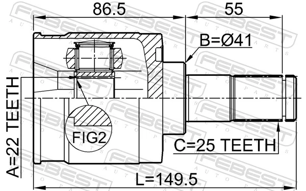 ШРКШ внутрішній, передній Market (OEM) XX495052HA21 ціна, від 33.26 USD