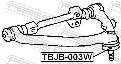 TBJB003W Febest Пильник опори кульової верхньої