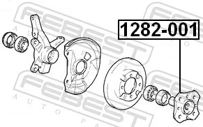 1282001 Febest Маточина (передня)