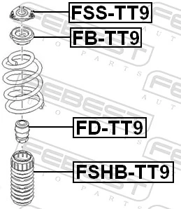 FSHBTT9 Febest Пильник стійки передньої
