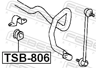TSB806 Febest Втулка стабілізатора переднього