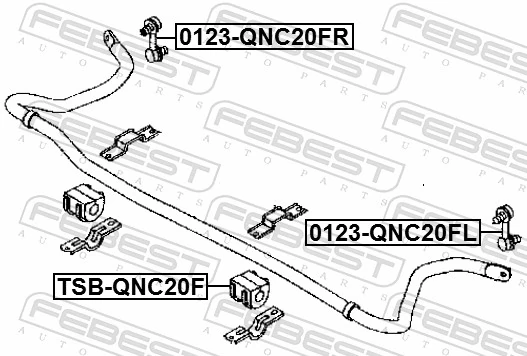 48815B1010 Subaru Втулка стабілізатора переднього