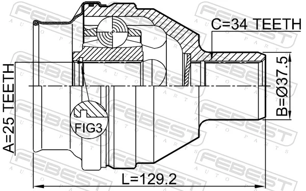 Купити ШРУС внутрішній правий Opel Zafira B A05