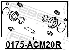 0447944030 Daihatsu Ремкомплект заднього гальмівного супорта