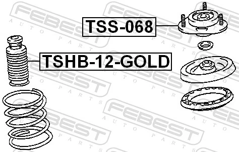 TSS068 Febest Кріплення переднього амортизатора