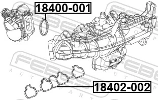 Прокладка дросельної заслінки на Opel Insignia A G09