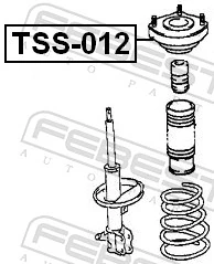 TSS012 Febest Опора амортизатора
