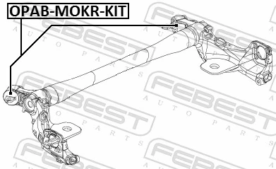 OPABMOKRKIT Febest Сайлентблок балки моста