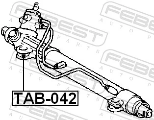 TAB042 Febest Сайлентблок кріплення рульової рейки