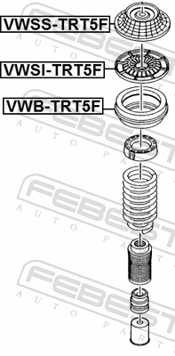 VWSITRT5F Febest Відбійник передньої пружини