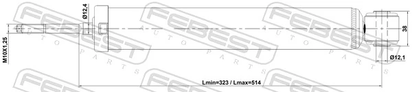 Амортизатор задній 19227771 Polcar