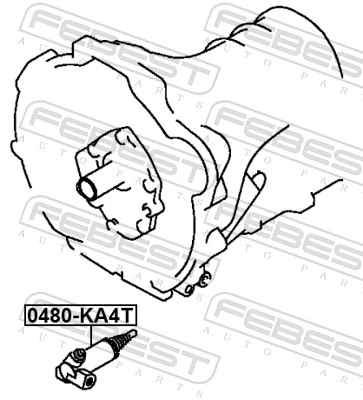 0480KA4T Febest Циліндр зчеплення робочий