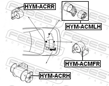 Купити Подушка двигуна задня Hyundai Accent I 