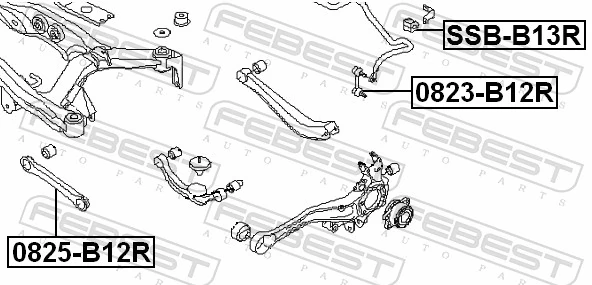 SSBB13R Febest Опора стабілізатора