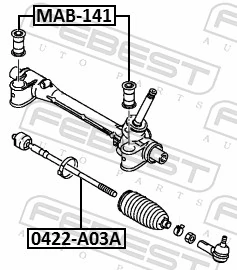 0422A03A Febest Тяги кермові