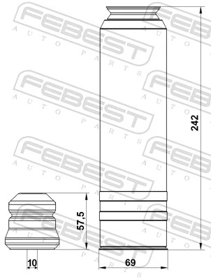 Пильник відбійник амортизатора Opel Zafira C