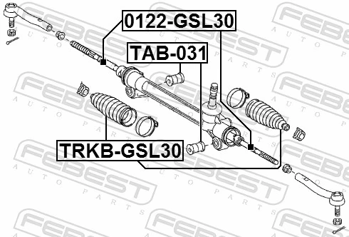 0122GSL30 Febest Тяги кермові