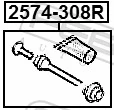 2574308R Febest Втулка напрямна гальмівного супорта