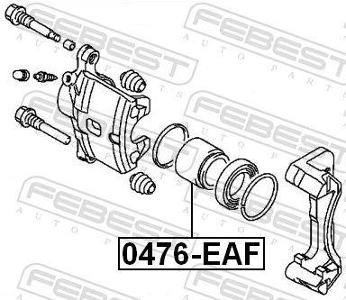 P604802 Autofren Поршень гальмівного супорта переднього